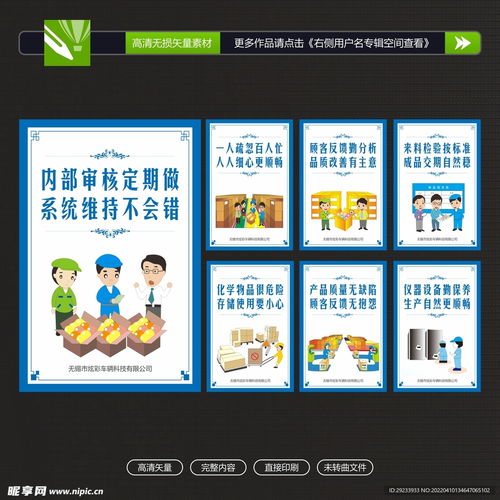 工厂品质宣传标语设计图 室内广告设计