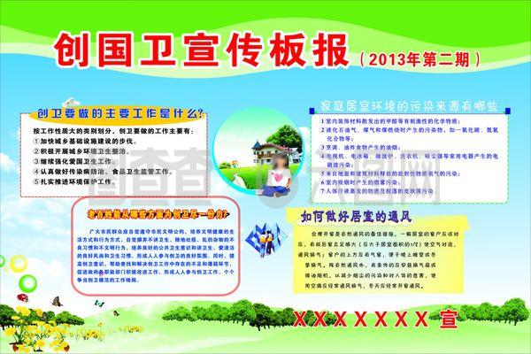 创国卫宣传板报